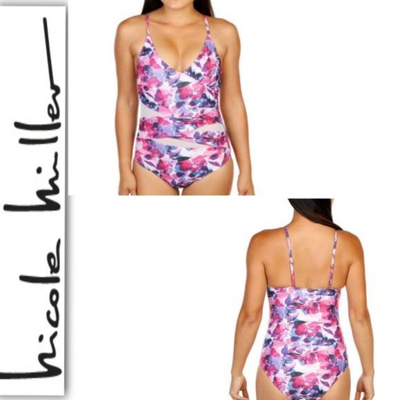 Nicole Miller One Piece Swimsuit Floral Women's Various sizes NEW/NWT - Picture 1 of 16